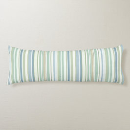 Almofada Comprida Blue Green and white stripes