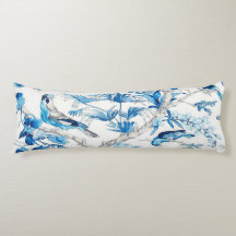 Chinoiserie Oriental de Pássaro Azul e Branco
