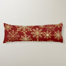 Christams Gold and Red Snowflake