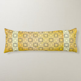 Almofada Comprida Círculos e Ouros no Padrão de Bronze