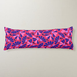 Almofada Comprida Coneflower Confetti em framboesa