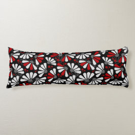 Almofada Comprida Coneflower Confetti em Preto