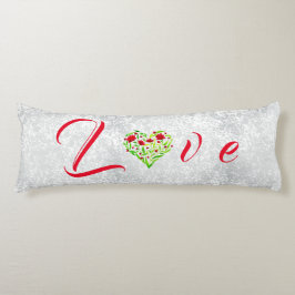 Almofada Comprida Corpo Floral do Namorados de Amor