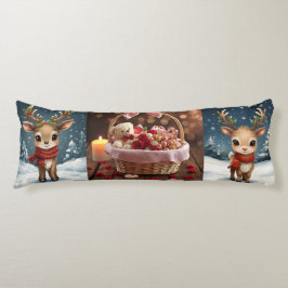 Almofada Comprida Cute reindeer christmas bedding for kids winter 