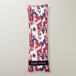 Almofada Comprida Dia da Independência Camuflagem Seu nome Personali