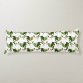 Almofada Comprida Elegante Oak Leaf e Acorn