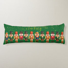 Almofada Comprida Festivo Moderno Xmas Verde Noz-Noz