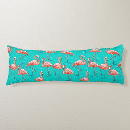 Almofada Comprida Flamingo Pattern