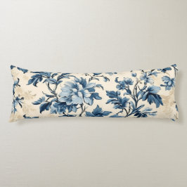 Almofada Comprida Francês Country Blue Toile