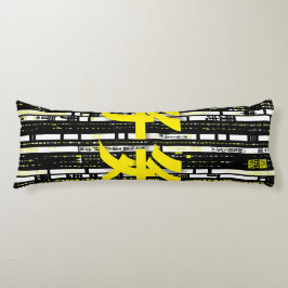 Almofada Comprida Glossy Pink Donut with Dark Sprinkles