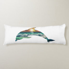 Almofada Comprida Golfinho de Praia Sunset