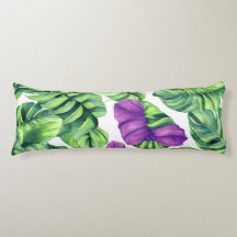 Grande Padrão de Planta Roxo Tropical