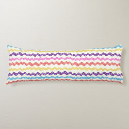 Almofada Comprida lineas multicolores