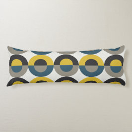 Almofada Comprida Médio-século Moderno Blue Gunmetal
