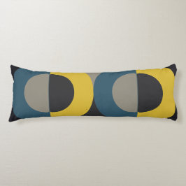 Almofada Comprida Médio-século Moderno Blue Gunmetal