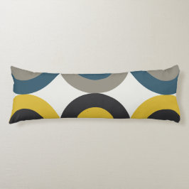 Almofada Comprida Médio-século Moderno Blue Gunmetal