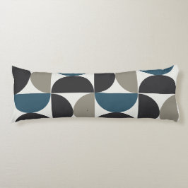 Almofada Comprida Médio-Século Moderno Cinza Azul Gunmetal
