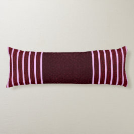 Almofada Comprida Modern Burgundy Reptile Skin & Stripe