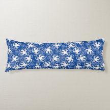 Motif Repetitivo Branco E Azul | Padrão Octopus