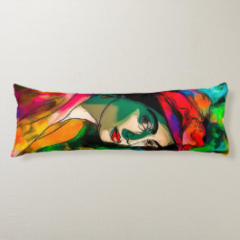 Almofada Comprida Mulher no Chapéu Vermelho