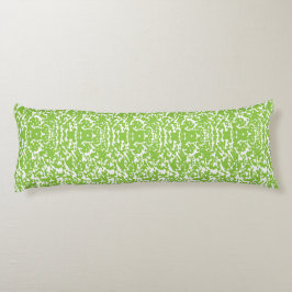 Almofada Comprida Padrão de Verde limão Grunge - Decor Abstrato de V