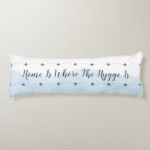Pastel Blue Hygge Citação Cozy Home