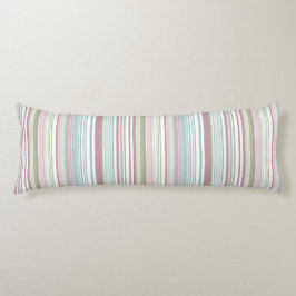 Almofada Comprida Pink, Aqua, mint, spring rain and mauve stripes