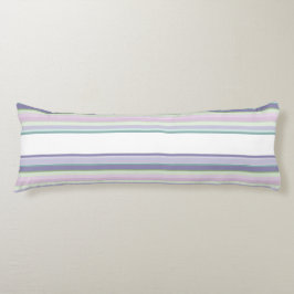Almofada Comprida Purple, Neptune, sea green, and Lavender stripes