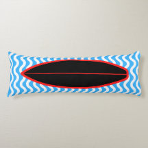 Relaxando o travesseiro do corpo de surfe de ondas