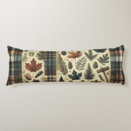 Almofada Comprida Rustic Flannel - decor de cabine