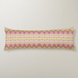 Almofada Comprida Sheen Metalic Henna Art Iris Body Pillow