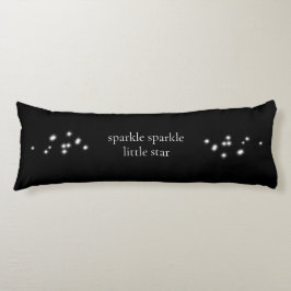 Almofada Comprida Sparkle Sparkle Little Star Black Starlight