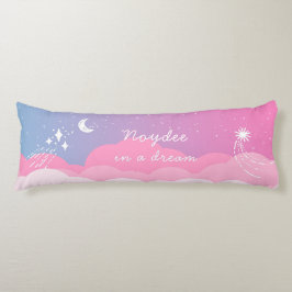 Almofada Comprida Starry night Pink blue Name and Text
