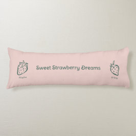 Almofada Comprida Strawberry dream, Sweet love, Sweet pink fruit