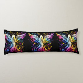 Almofada Comprida Three Beautiful Angel On the Back and Front of a