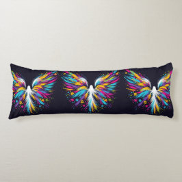 Almofada Comprida Three Beautiful Angel On the Back and Front of a