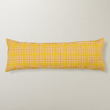 Travesseiro Amarelo Xadrez Cama & Corpo