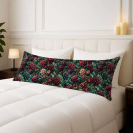 Almofada Comprida Travesseiro de Corpo Art Nouveau Rosa Trepadeira A