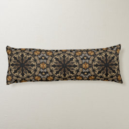 Almofada Comprida Travesseiro Decorativo Dourado para o Corpo