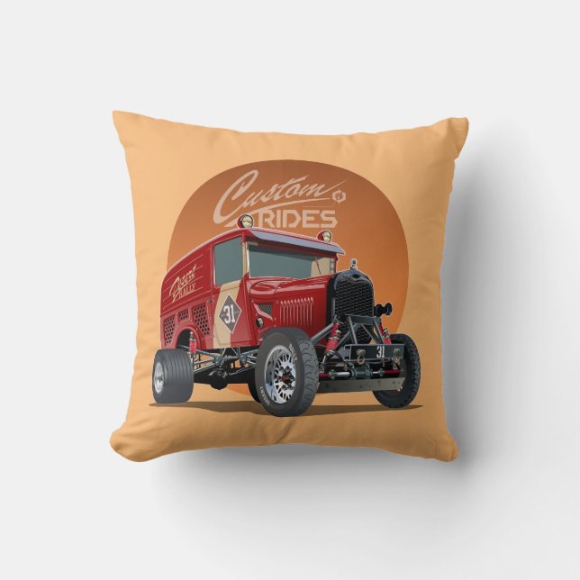 Almofada Conceito personalizado de carro de retrocorrida (Frente)