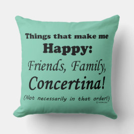 Almofada Concertina me deixa feliz