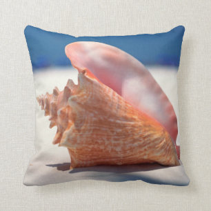 Almofada Conch Shell na praia 2