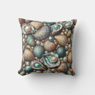 Almofada Concha de Ostra Dourada Abalone Nácar