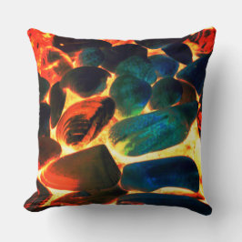 Almofada Concha de ostras do mar em lava vulcânica ou membr