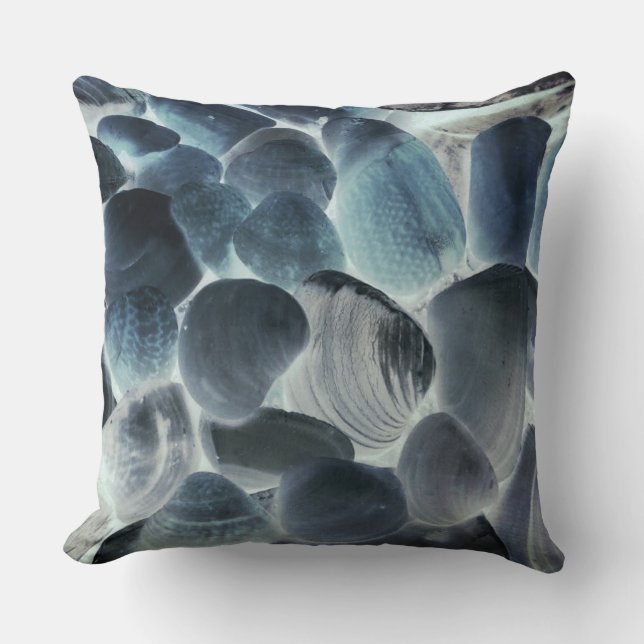 Almofada Concha de ostras marinhas, cores alteradas para ci (Frente)