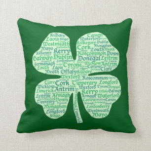 Almofada Condados do trevo de Ireland