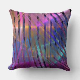 Almofada Condecoração geométrica riscada abstrata