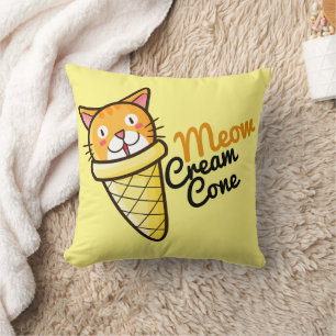 Almofada Cone de Creme de Moedas Personalizável