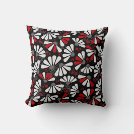 Almofada Coneflower Confetti em Preto