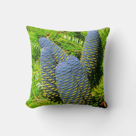 Almofada Cones de Árvores Azuis Coreanas